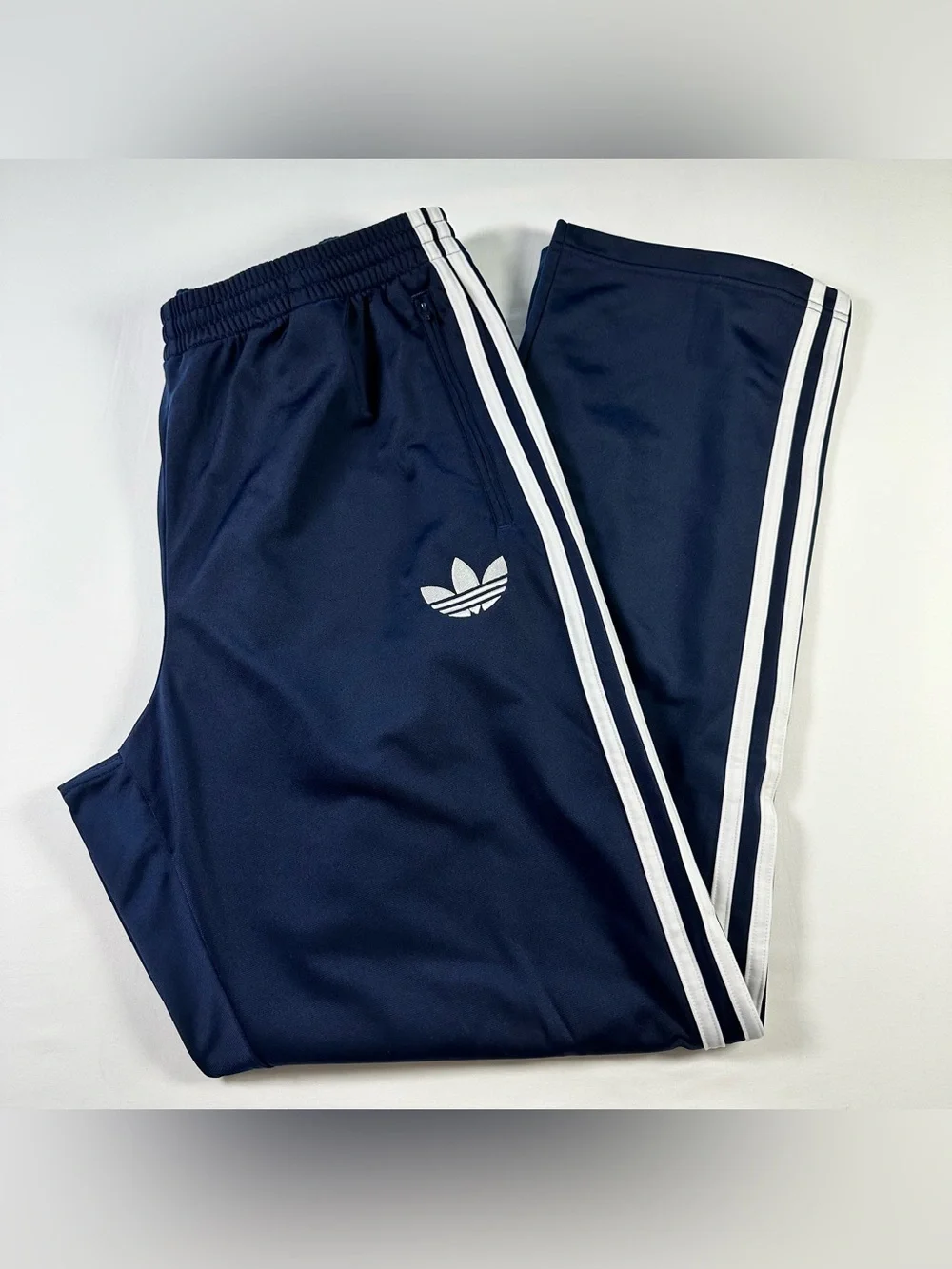 Adidas Originals Firebird SST Track Pants Mens L Blue Trefoil Baggy Retro